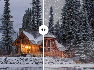 Как изменить погоду на фото