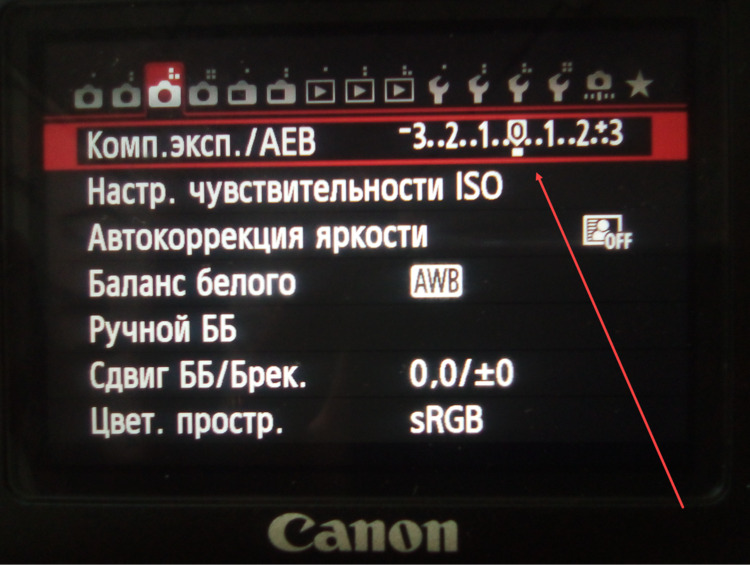 Брекетинг Canon