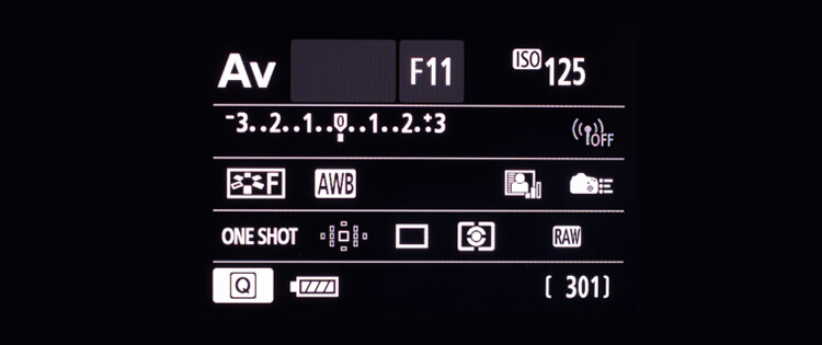 Настройка параметров на Canon 6D