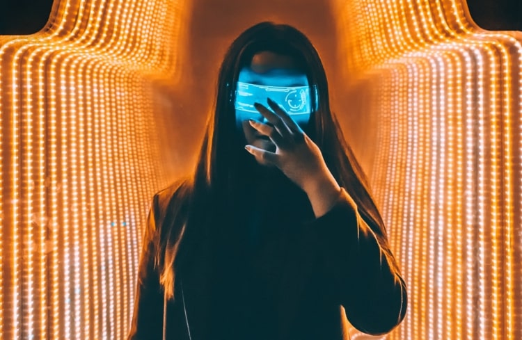 Композиция фото в стиле киберпанк