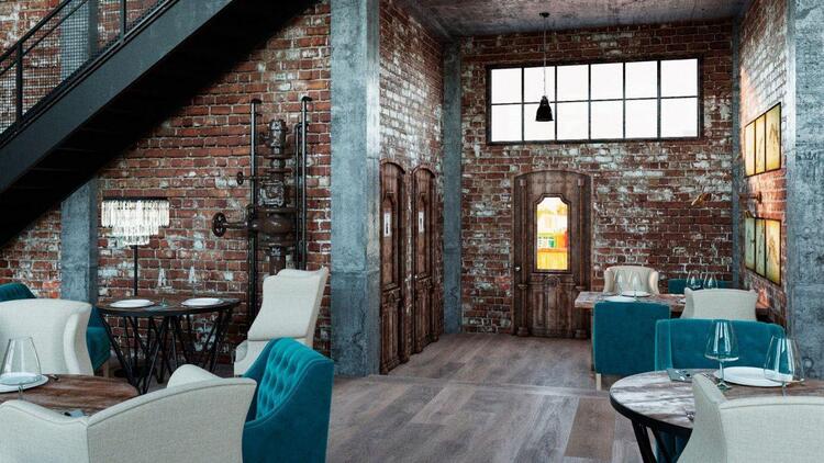 Зона в лофт-кафе