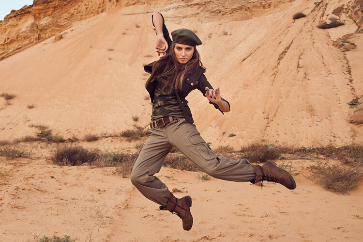 Снимок в боевой позе