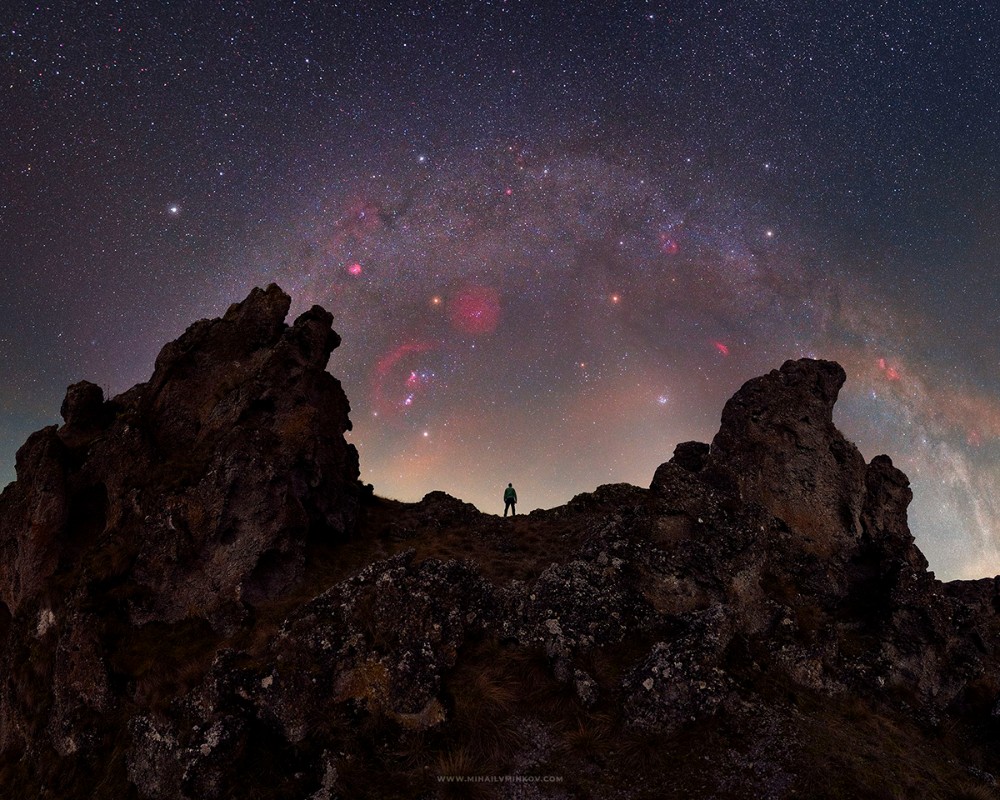 Фотосессия на фоне звездного неба