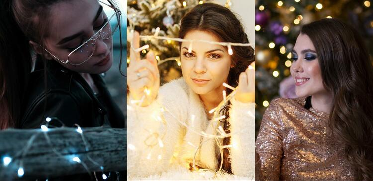 Гирлянда как часть фото