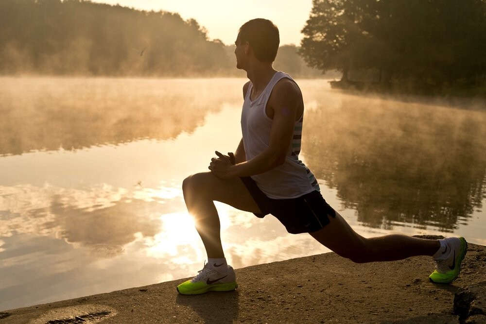 Съемка утренней зарядки