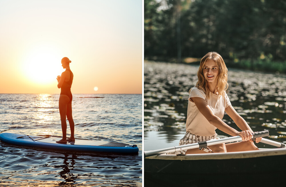 Фотосессия во время катания на воде