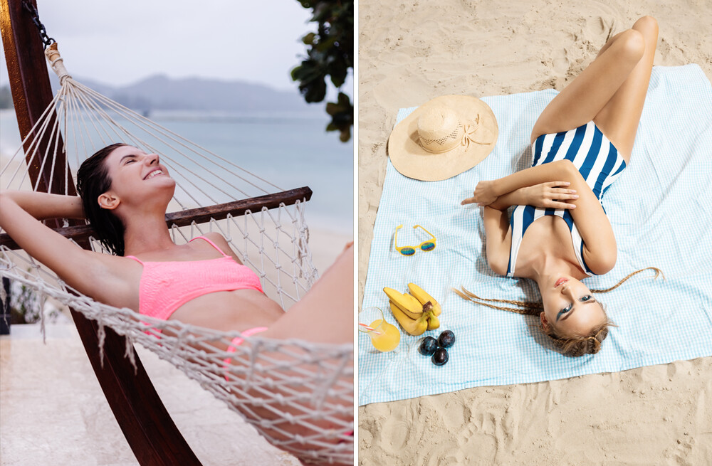 Фотосессия с пляжными аксессуарами