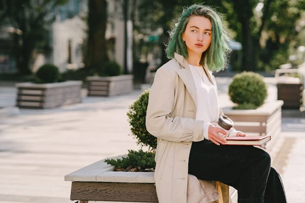 зеленые волосы