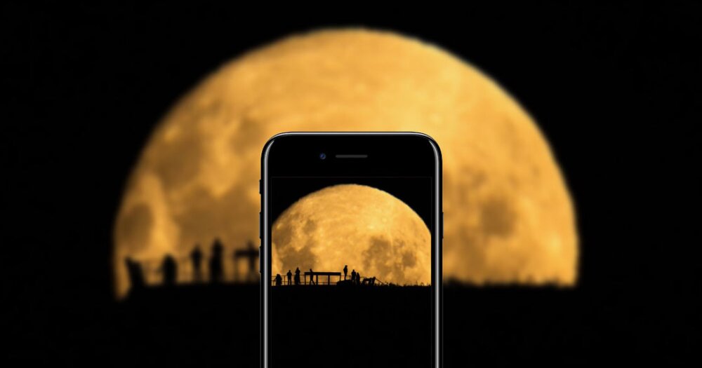 Как фотографировать Луну на телефон