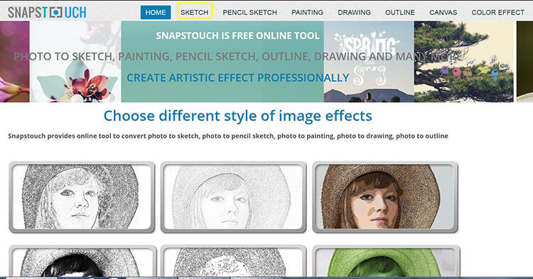 Интерфейс Snapstouch