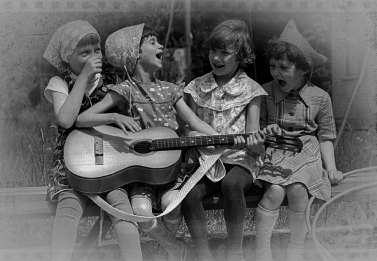 Обработанная фотография в позитиве