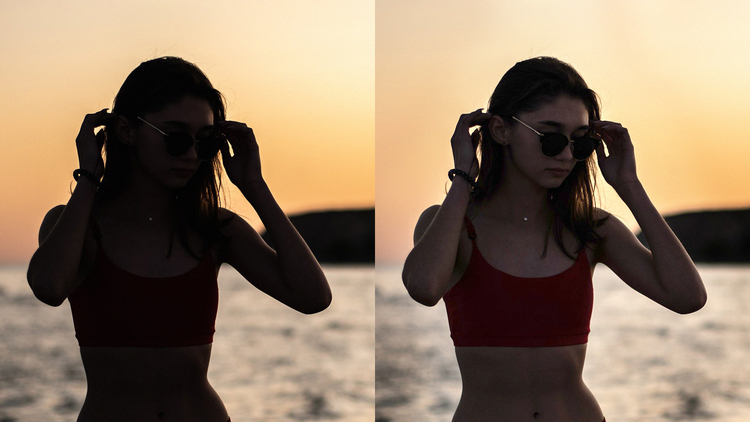 Высветление переднего плана