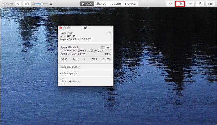 Как узнать дату создания фото на макбуке