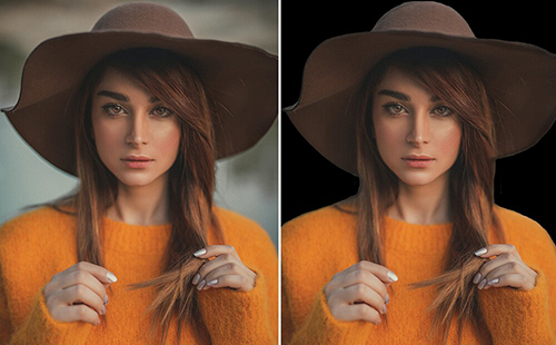 Как сделать черный фон на фотографии