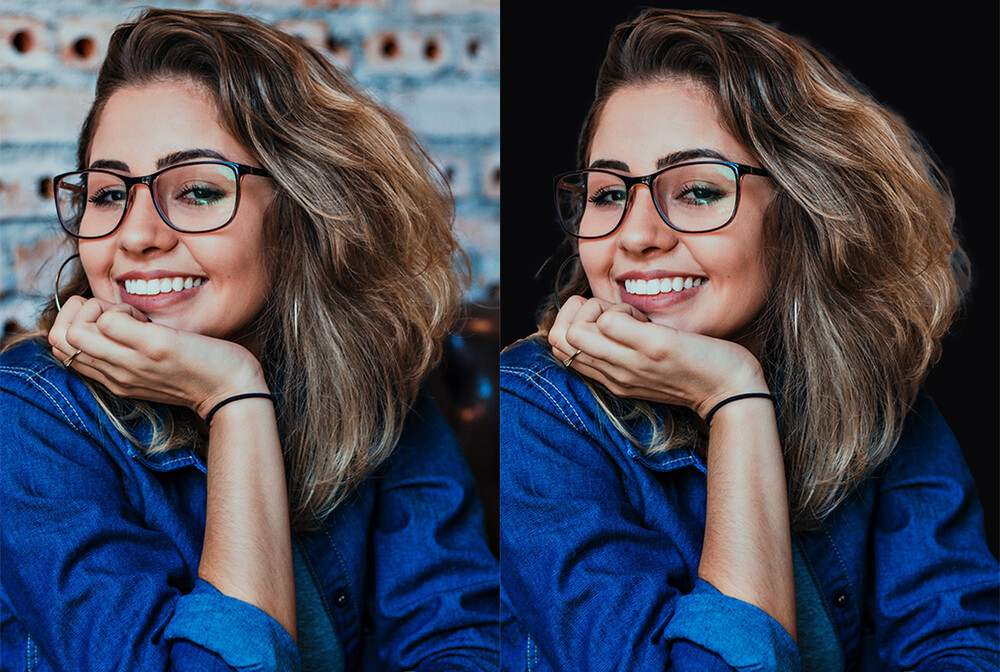 Сравнение фотографии до и после