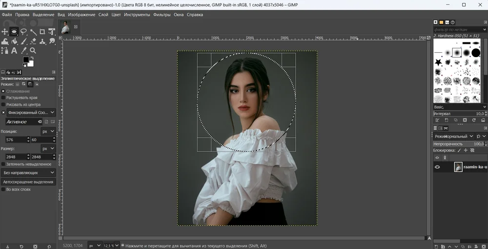 Область выделения