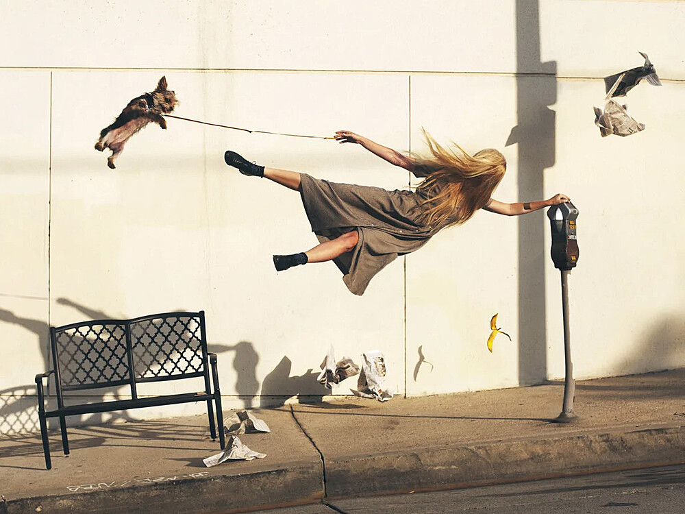 Жанровая сценка на открытом воздухе