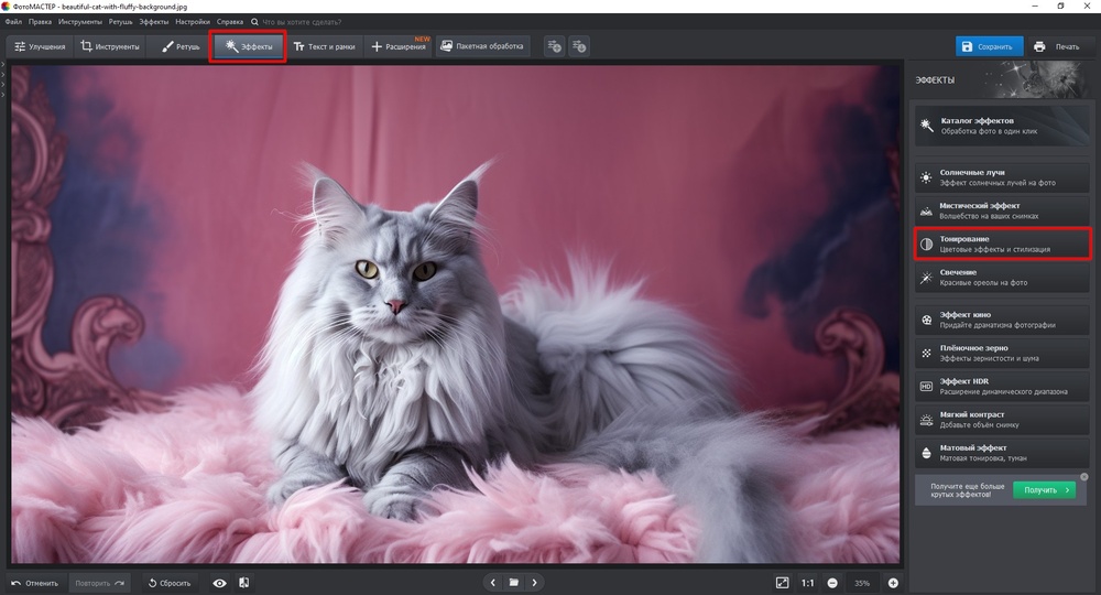 Тонирование