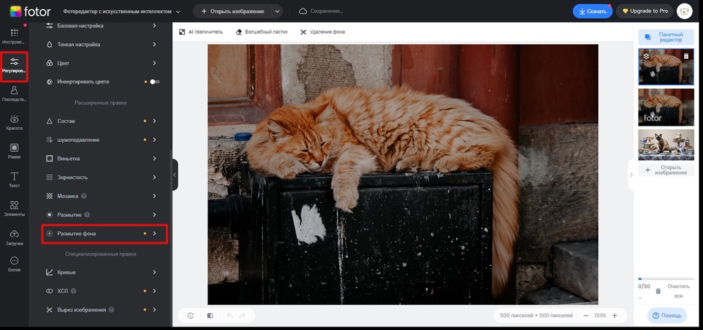 Размыте фона