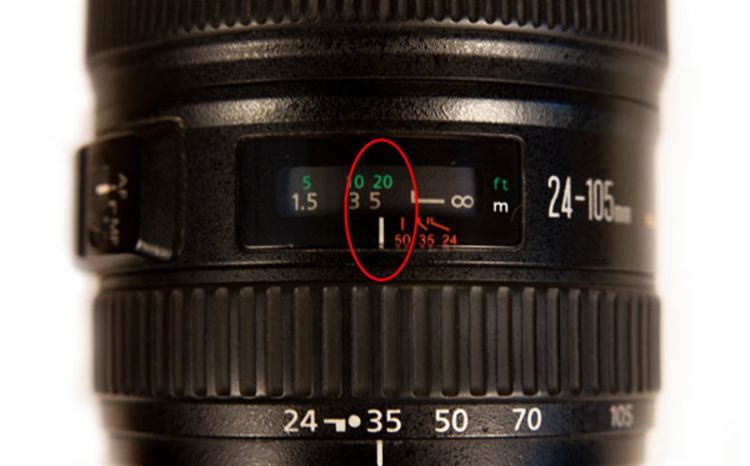 объектив со шкалой