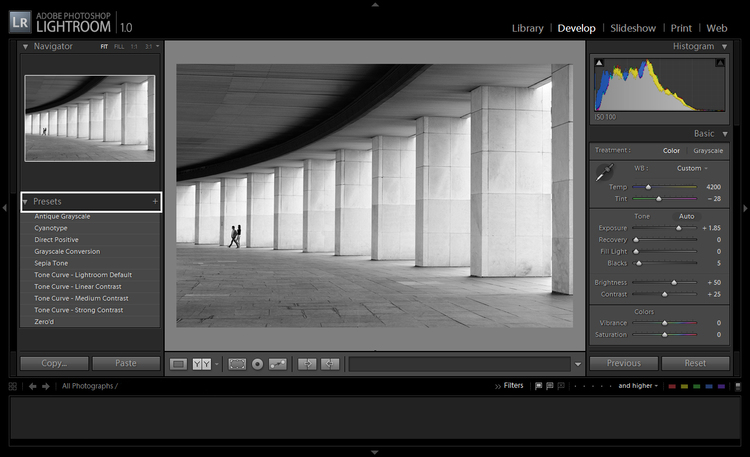 Раздел пресетов