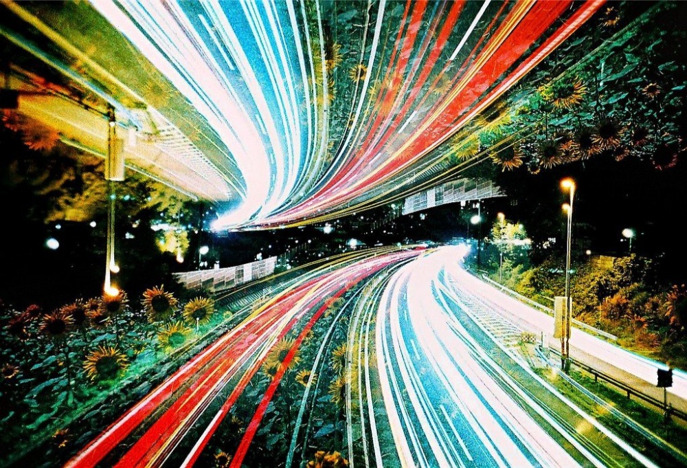 мультиэкспозиция с использованием световых эффектов