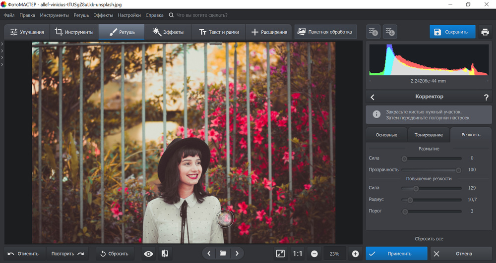 Резкость и четкость снимка