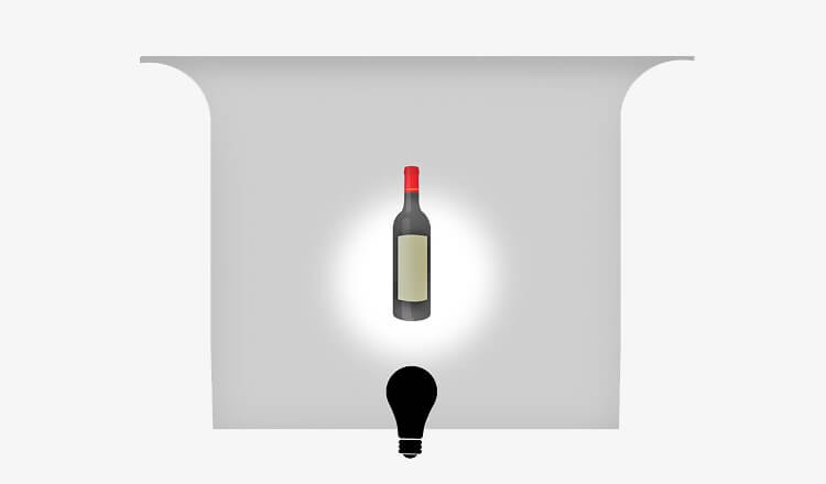 Размещение источника снизу