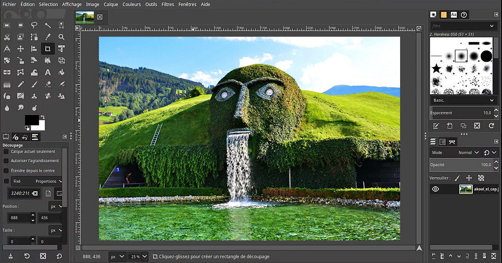 Интерфейс программы GIMP