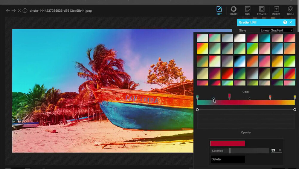 Интерфейс программы PhotoScape X